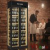 Frigo Vini ventilato a 2 porte con 3 lati in vetro|Vetrine refrigerate per il vino