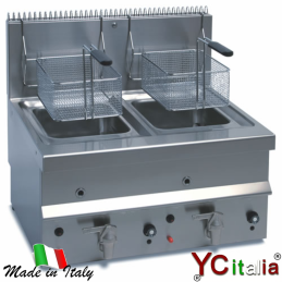 Friggitrice a gas 10+10 litri
