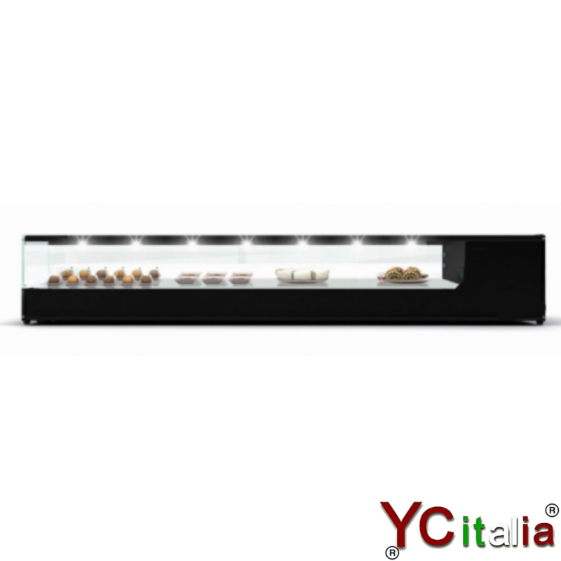 Vetrina refrigerata statica tapas 4 piano liscio|Vetrine 1 piano