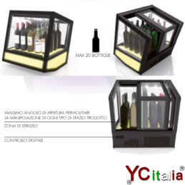 Vetrina refrigerata ventilata cubo 620x670x670|Vetrine 1 piano