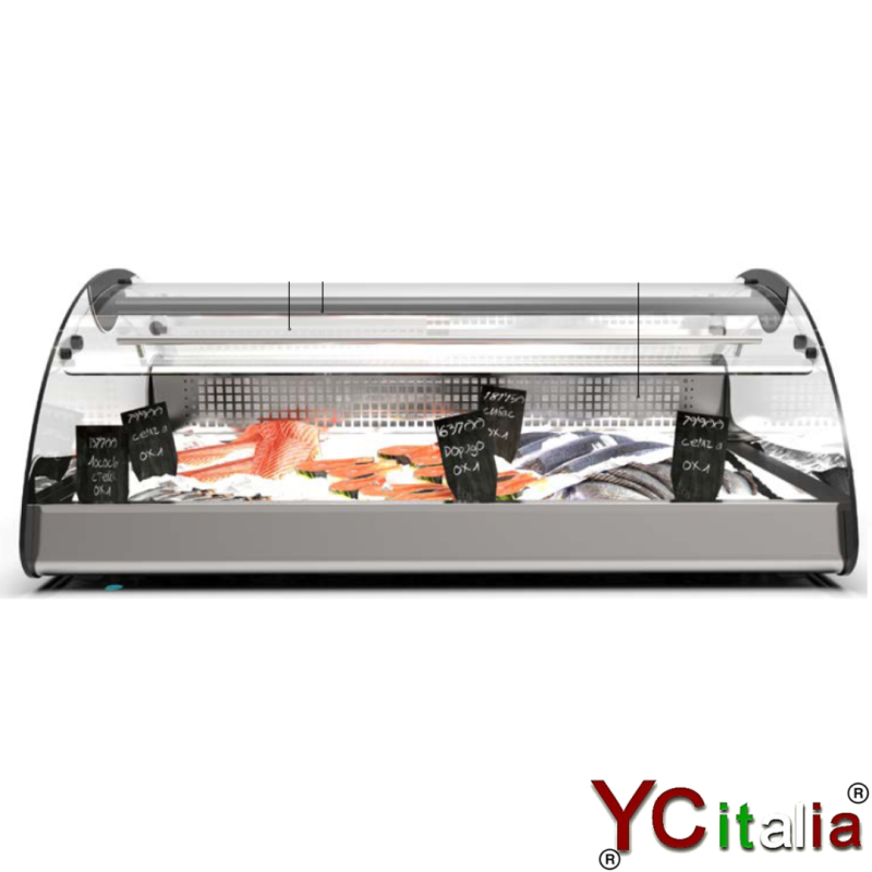 Vetrina refrigerata per pesce 680X882X400|Espositori per pesce