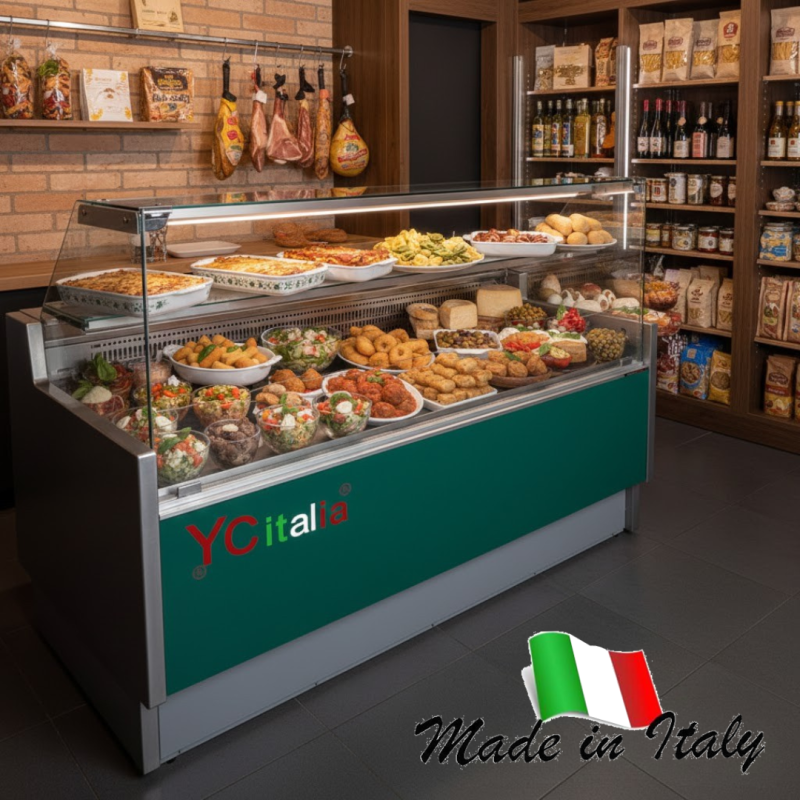 Vetrina refrigerata vetri dritti 2000x900