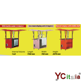 Trolleybox chiosco caffè ambulante|Food Truck, Rimorchi per Street Food e Eventi