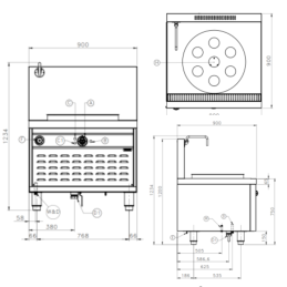 Porta per vaporiera|Vaporiere DIM SUN professionale