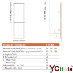 Armadio per conservazione di salumi e formaggi