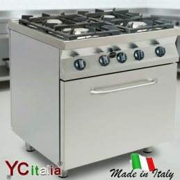 Cucina 4 fuochi con forno a...