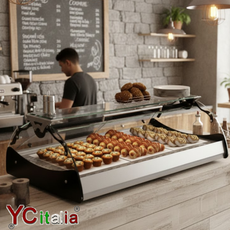 Vetrina 3 bagnomaria|Vetrine calde da banco a 1 piano