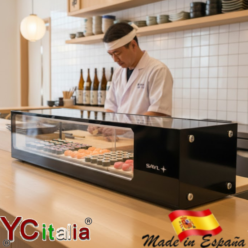 Vetrina refrigerata sushi 1320x380x300|Home