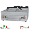 Friggitrice a due vasche a gas da banco|Friggitrice professionale a gas profondita 70 cm