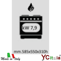 Cucina 6 fuochi con forno a gas|Cucine con forno gas