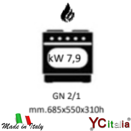 Cucina 4 fuochi con forno a gas 25,9 kw|Cucine con forno gas