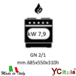 Cucina 4 fuochi con forno a gas 31,9 kw|Cucine con forno gas
