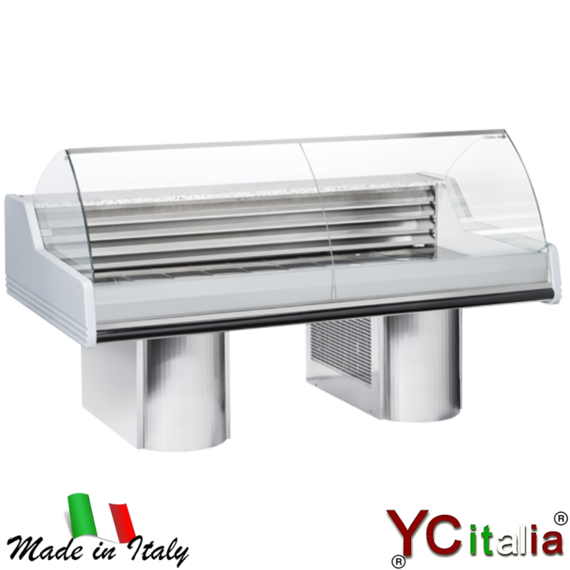 Banco refrigerato per servizio assistito per pesce|Espositori per pesce