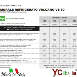 Murale refrigerato porte scorrevoli 2100x765x2030/2130|Home