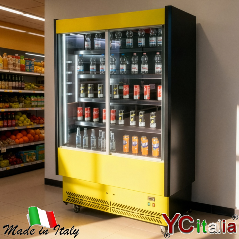 Murale porte scorrevoli 1975x765x2030/2130|Murali refrigerati con porte scorrevoli