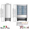 Murale professionale porte scorrevoli 1600x765x2030/2130|Murali refrigerati con porte scorrevoli