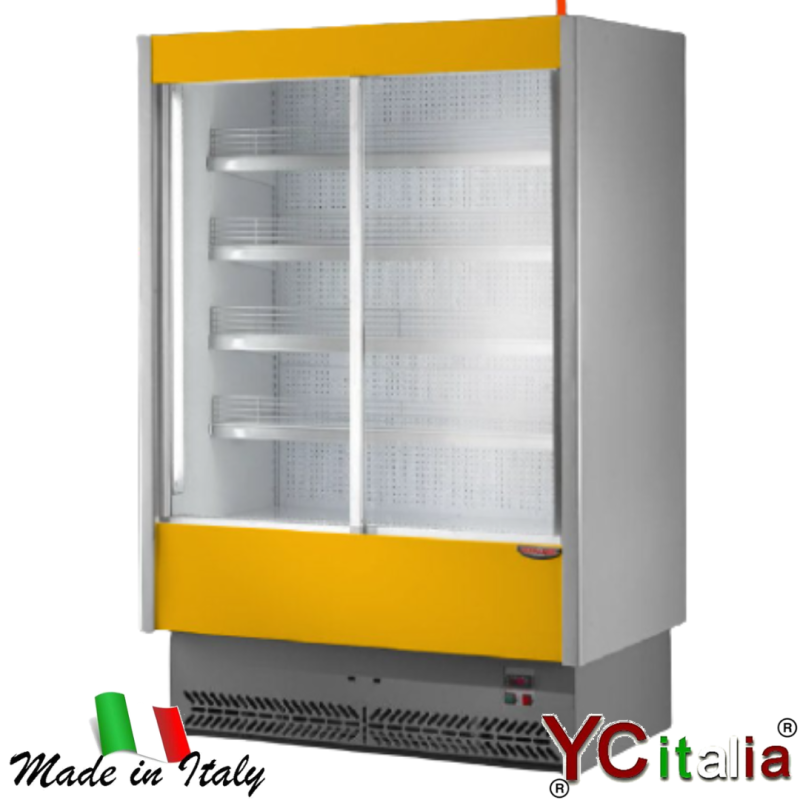 Murale salumi e latticini 1350x765x2030/2130 porte scorrevoli|Murali refrigerati con porte scorrevoli