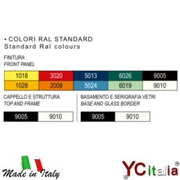 Vetrina riscaldata con vetro curvo 1846x774x1381 mm|Home