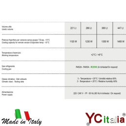 Espositore refrigerato 1241x775x1392 mm|Vetrine pasticceria