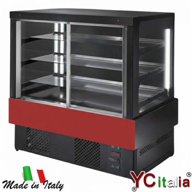 Vetrina refrigerata a due porte scorrevoli 1841x775x1392 mm|Vetrine pasticceria