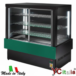Vetrina alimentare riscaldata a 2 porte 1841x775x1392 mm|Vetrine espositive riscaldate