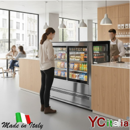 Vetrina fredda 4 porte 1222x769x1389 mm|Vetrine profondità 800 ventilate