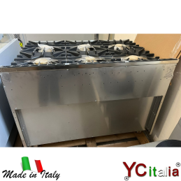Cucina a gas 6 fuochi con vano aperto|Cucina a gas senza forno profondita 900