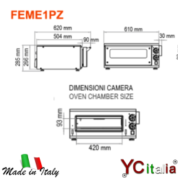 Forno pizza meccanico elettrico|Forni elettrici Ø 30