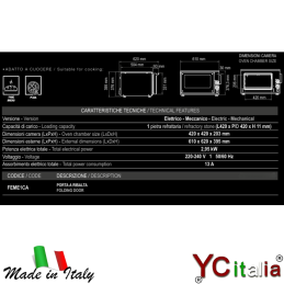 copy of Forno meccanico elettrico con pietra refrattaria