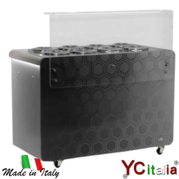Vetrina gelato 4 carapine 820 x790 x 1272|Vetrine con carapine standard