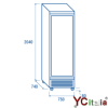 Frigo verticale 600 litri 750x740x2040 mm