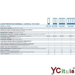 Frigo verticale 600 litri 750x740x2040 mm|Frigoriferi eko 600 litri