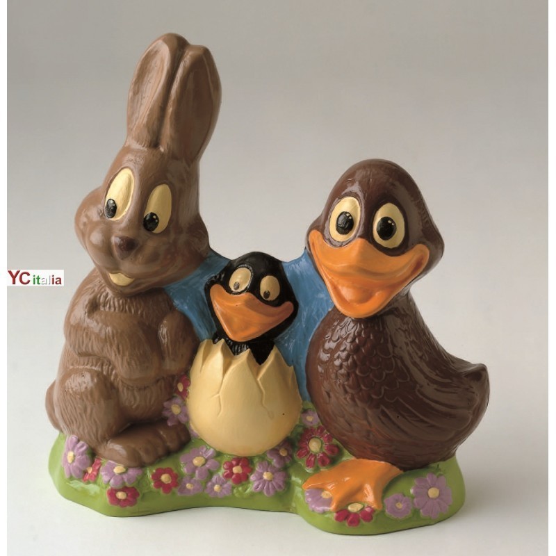 67,00 €F.A.R.H. Snc Di Bottacin Antonio & CPapier imprimé en forme de lapin et poussinTimbres de Pâques au chocolat