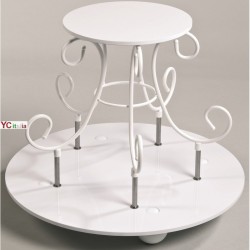 Alzata media Romantica|Alzate  torte plastica