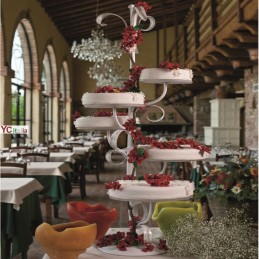 115,00 €F.A.R.H. Snc Di Bottacin Antonio & CPetit stand de gâteau de fleurLevez des gâteaux en plastique