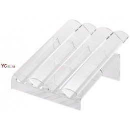 Espositore trasparente porta Macarons 4 file
