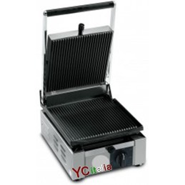 Piastra per panini professionale 260x435 rigata ceramicata|Piastre per panini in ghisa