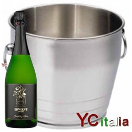 62,00 €F.A.R.H. Snc Di Bottacin Antonio & CEiskübel für WeinSteinstein aus Stahl zum Trocknen Champagner 2 Flaschen