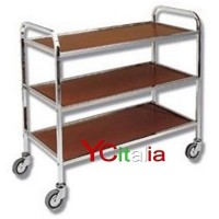 carrelli in legno professionali a tre piani