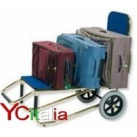 carrelli porta bagagli, valigie e abiti